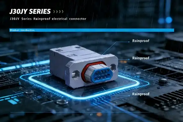 How long can IP67 J30JY connector resist water immersion?